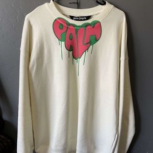Palm Angels heart logo-print sweatshirt